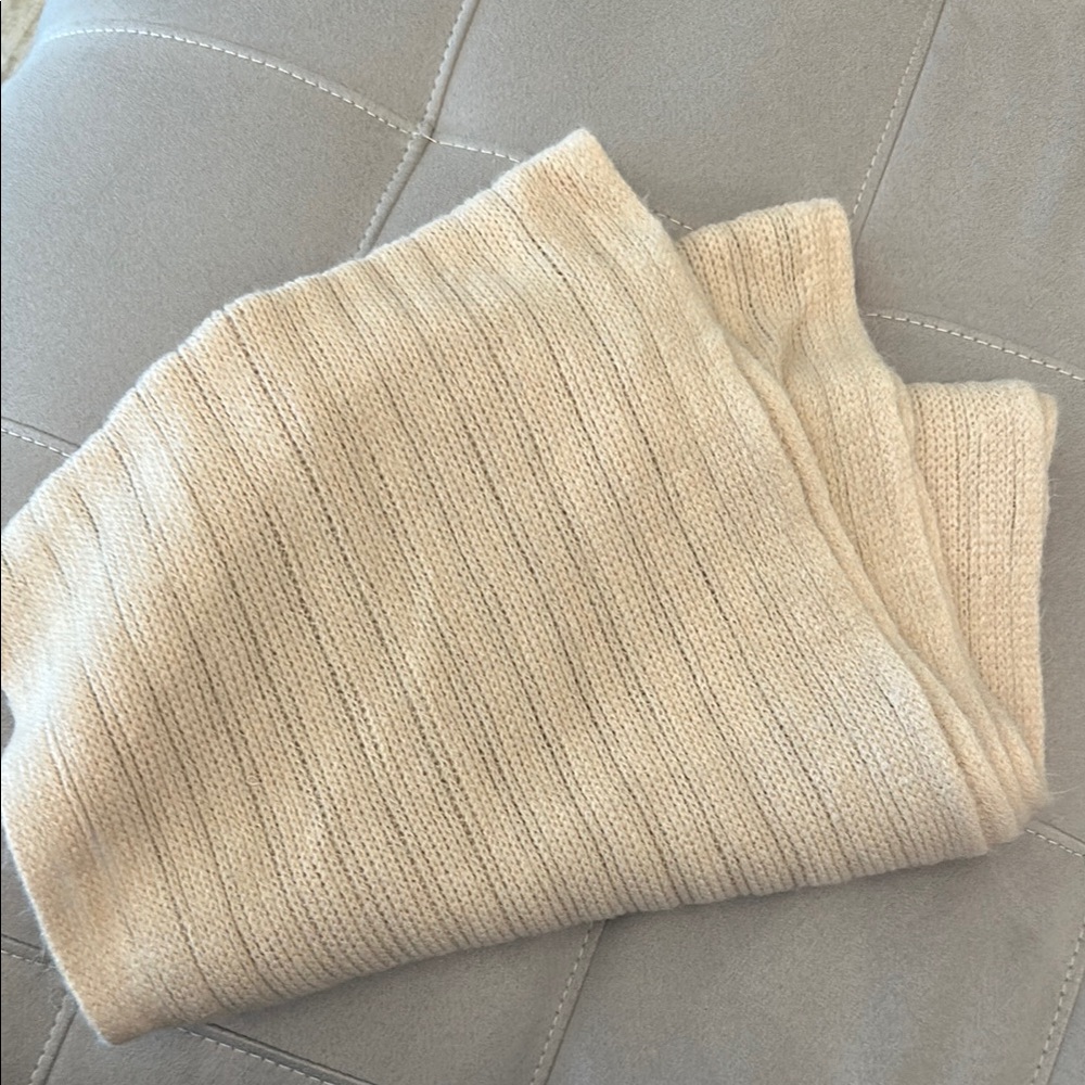 Cozy Cream Knit Infinity Scarf